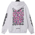 Chrome Hearts White Pink Script Hoodie