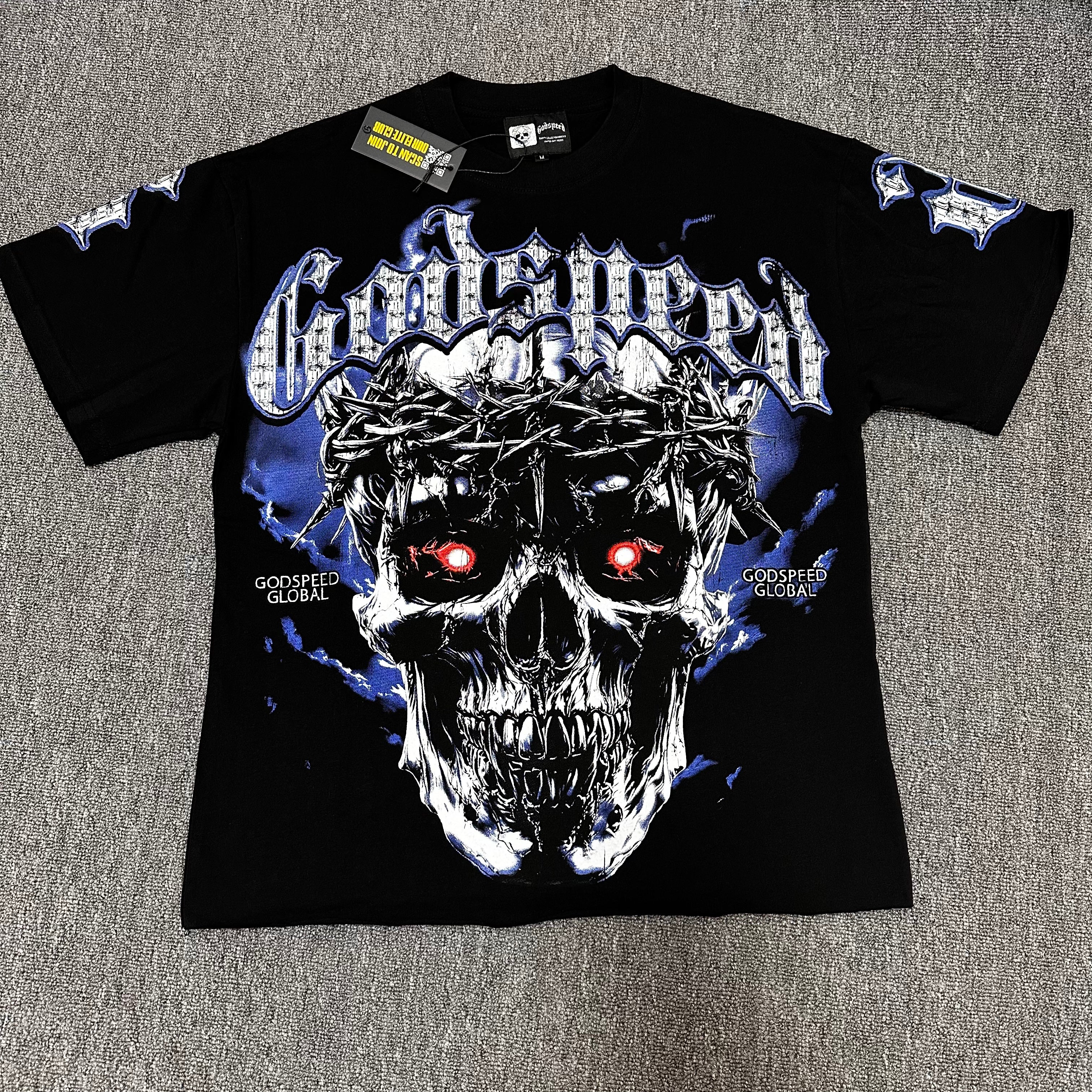 Godspeed Crystal Skull Graphic Tee - Black