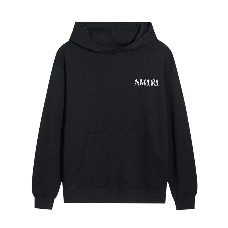 Amiri Black Logo Pullover Hoodie