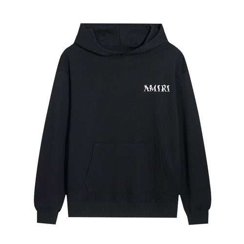 Amiri Black Logo Pullover Hoodie