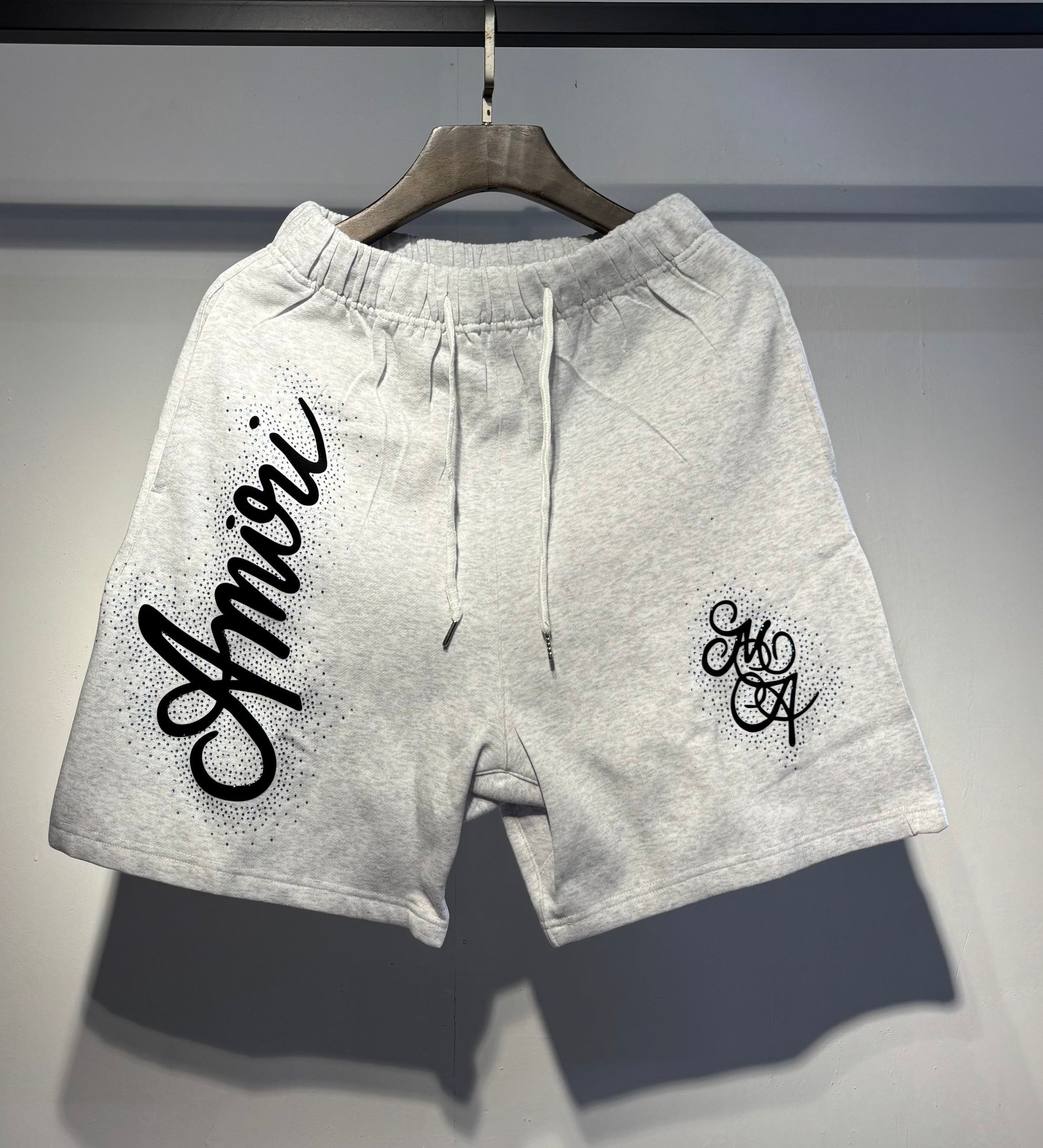 Amiri Grey Signature Shorts