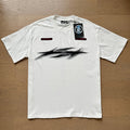 Hellstar White Black Slash Logo T-Shirt
