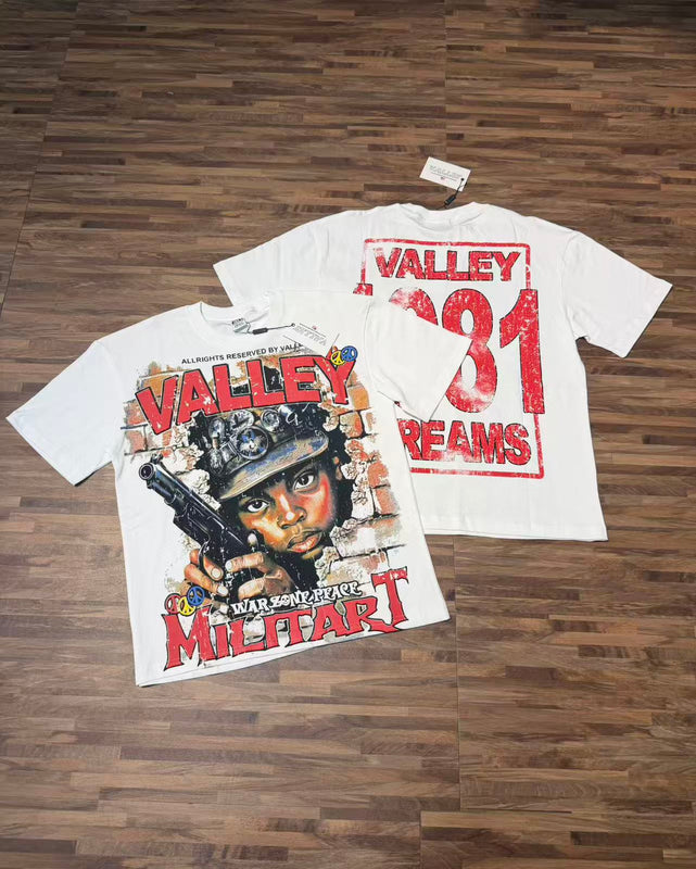 Valley Military Graphic Tee - White