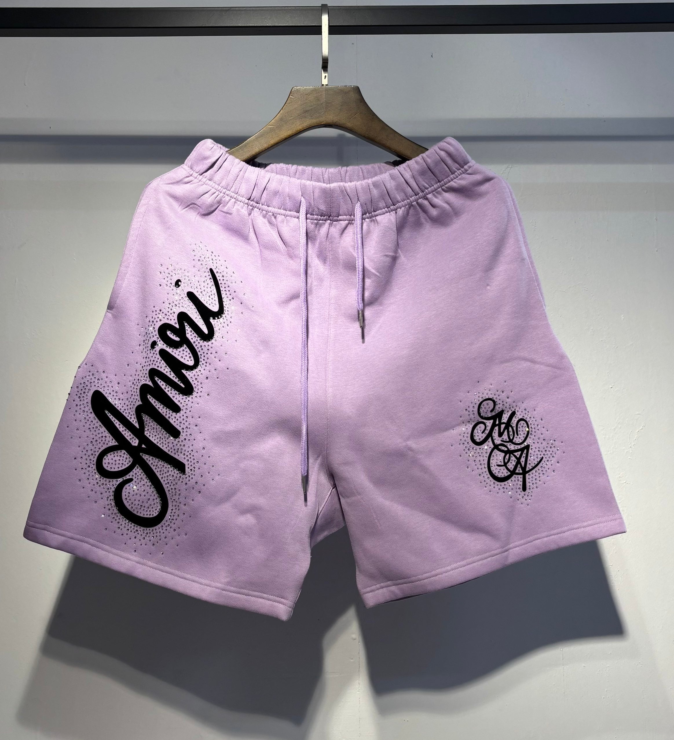 Amiri Pink Logo Shorts