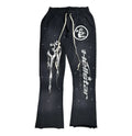 Hellstar Black White Graphic Sweatpants
