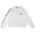 Hellstar White Black Logo Long Sleeve Shirt