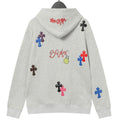 Chrome Hearts Grey Multicolor Cross Hoodie