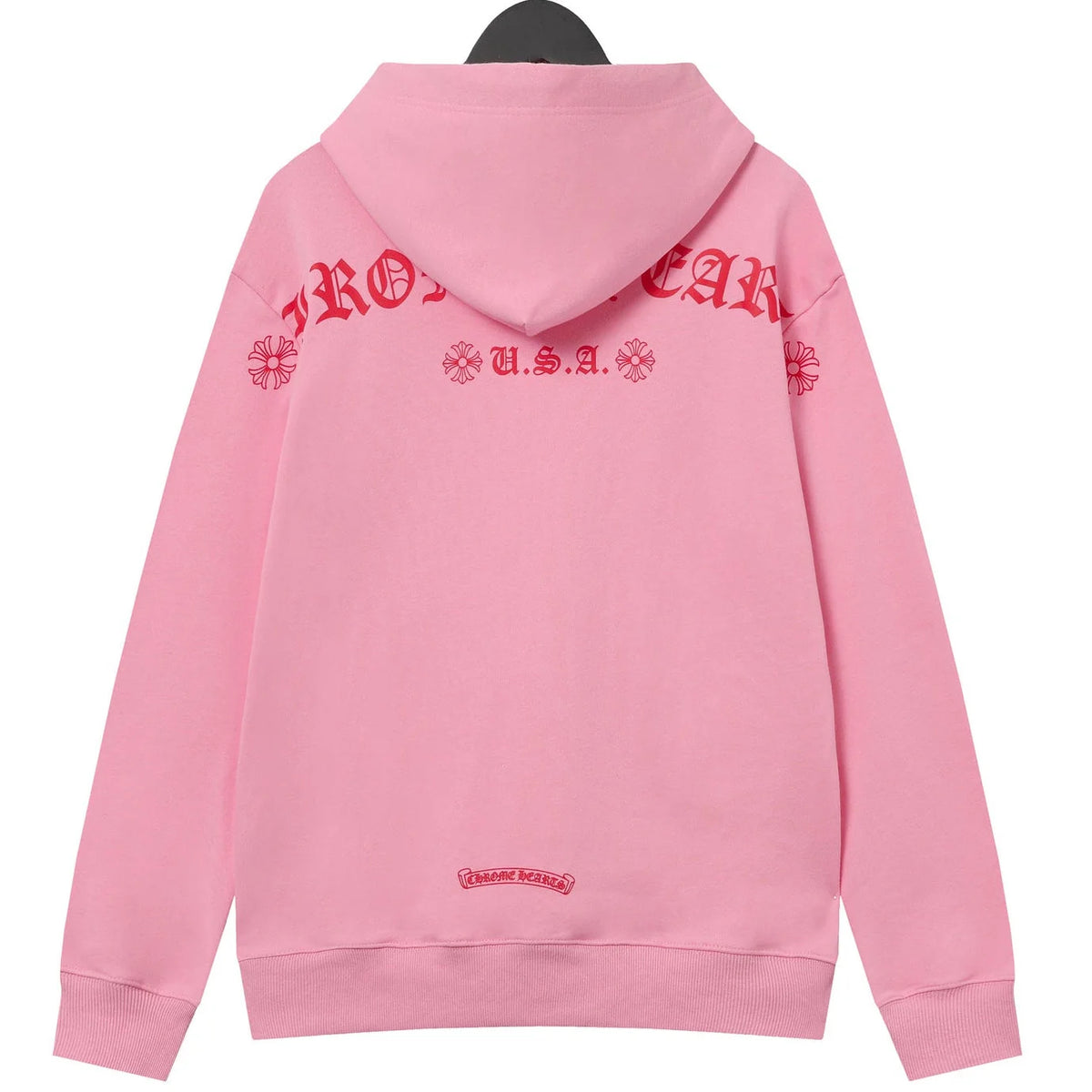 Chrome Hearts Pink Script Hoodie