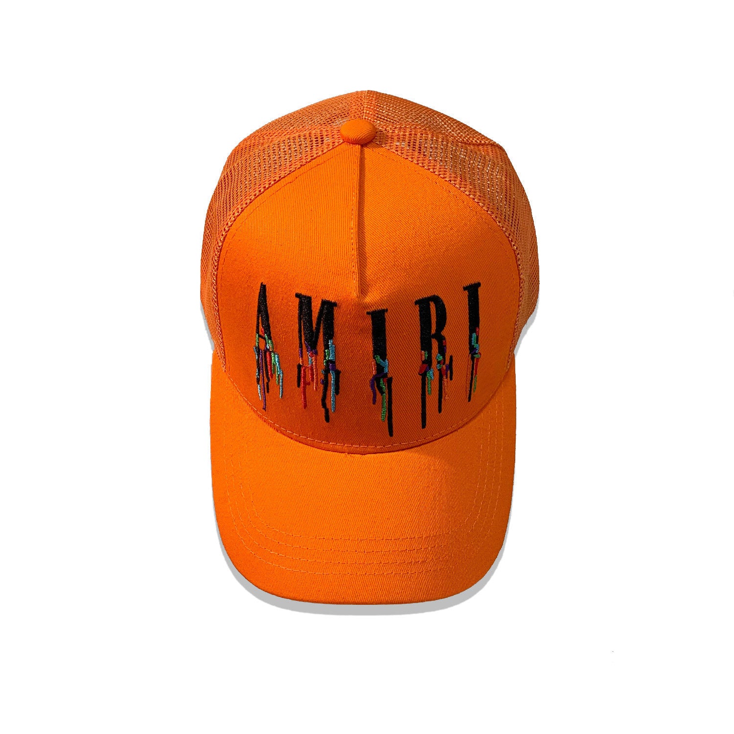 Amiri Orange Logo Trucker Hat