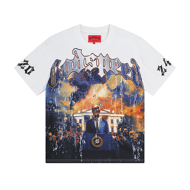 Godspeed Desert Racing Graphic Tee - White