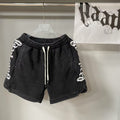 Chrome Hearts Black White Side Script Sweat Shorts