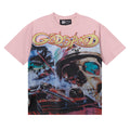 Godspeed Formula Racing Skull Graphic T-Shirt Pink