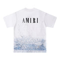 Amiri White Blue Gradient Logo T-Shirt