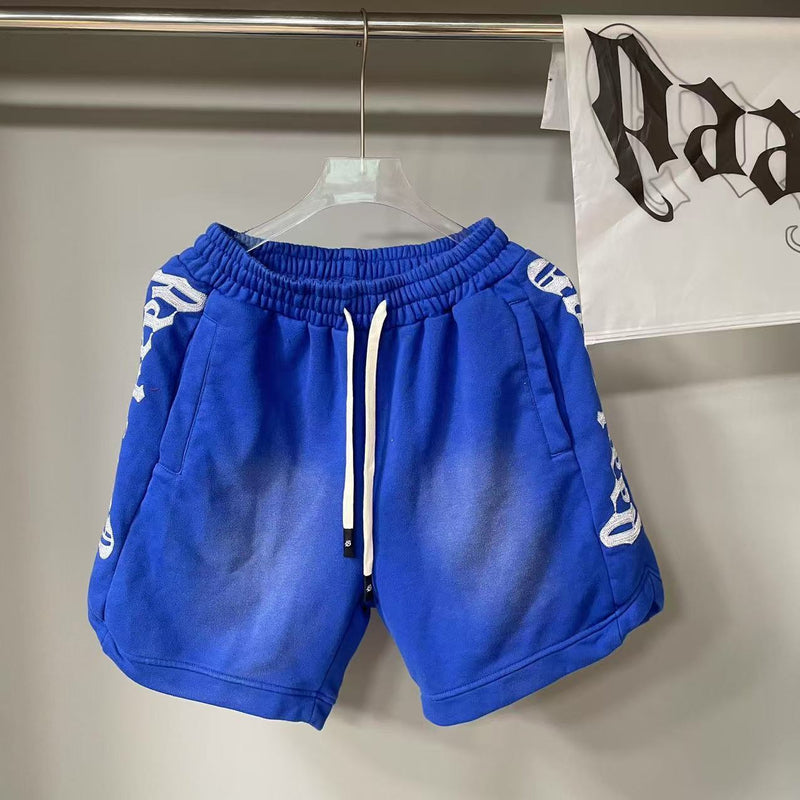 Chrome Hearts Royal Blue White Side Script Sweat Shorts