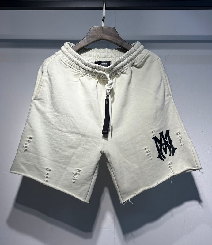 Amiri MA Logo Sweat Shorts - White