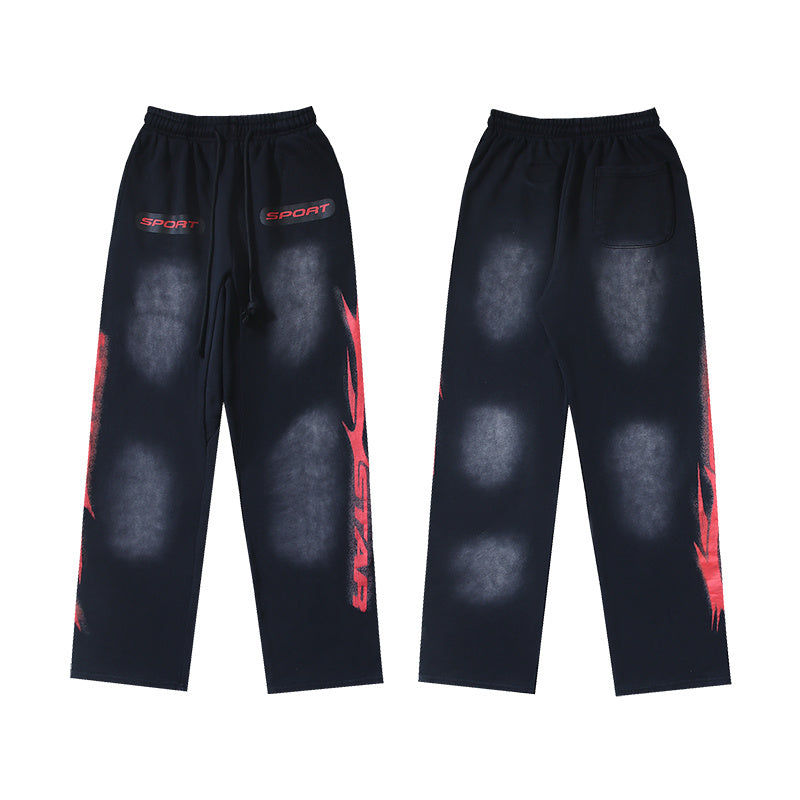 Hellstar Black Red Logo Sweatpants
