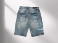 Amiri Distressed Blue Denim Shorts