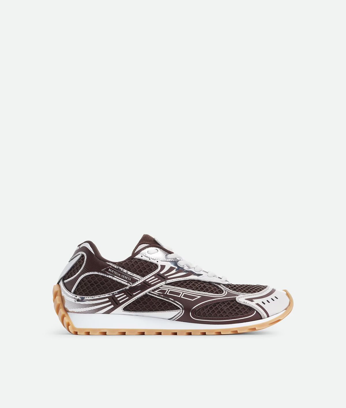 Bottega Veneta Orbit Sneaker Fondant and Silver