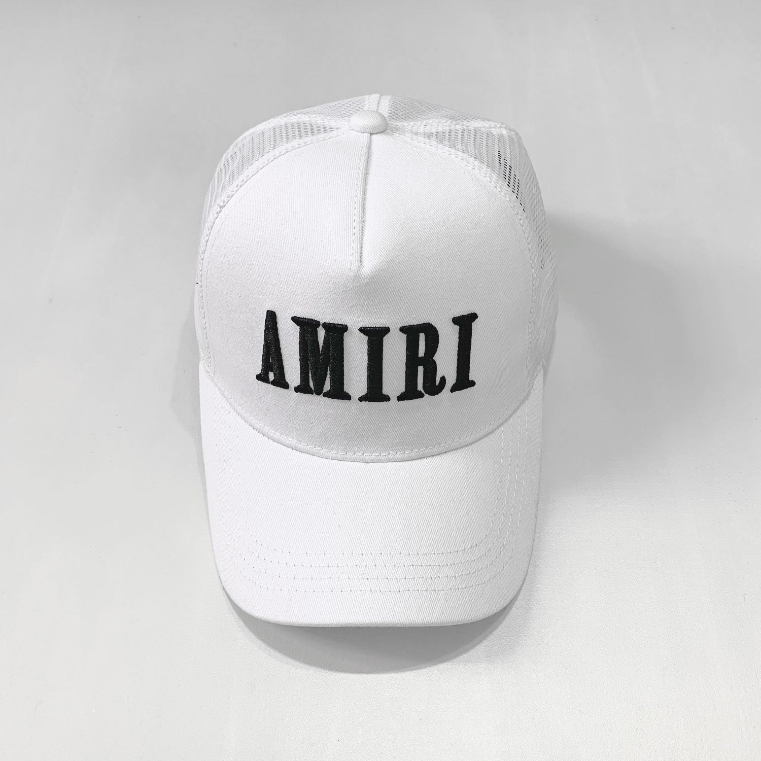 Amiri White Logo Trucker Hat