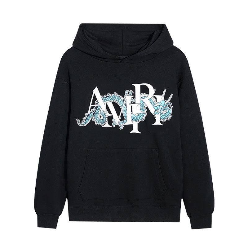 Amiri Black Snake Logo Hoodie