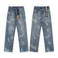 Ksubi All-Over Logo Light-Wash Jeans