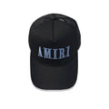 Amiri Black and Blue Logo Trucker Hat