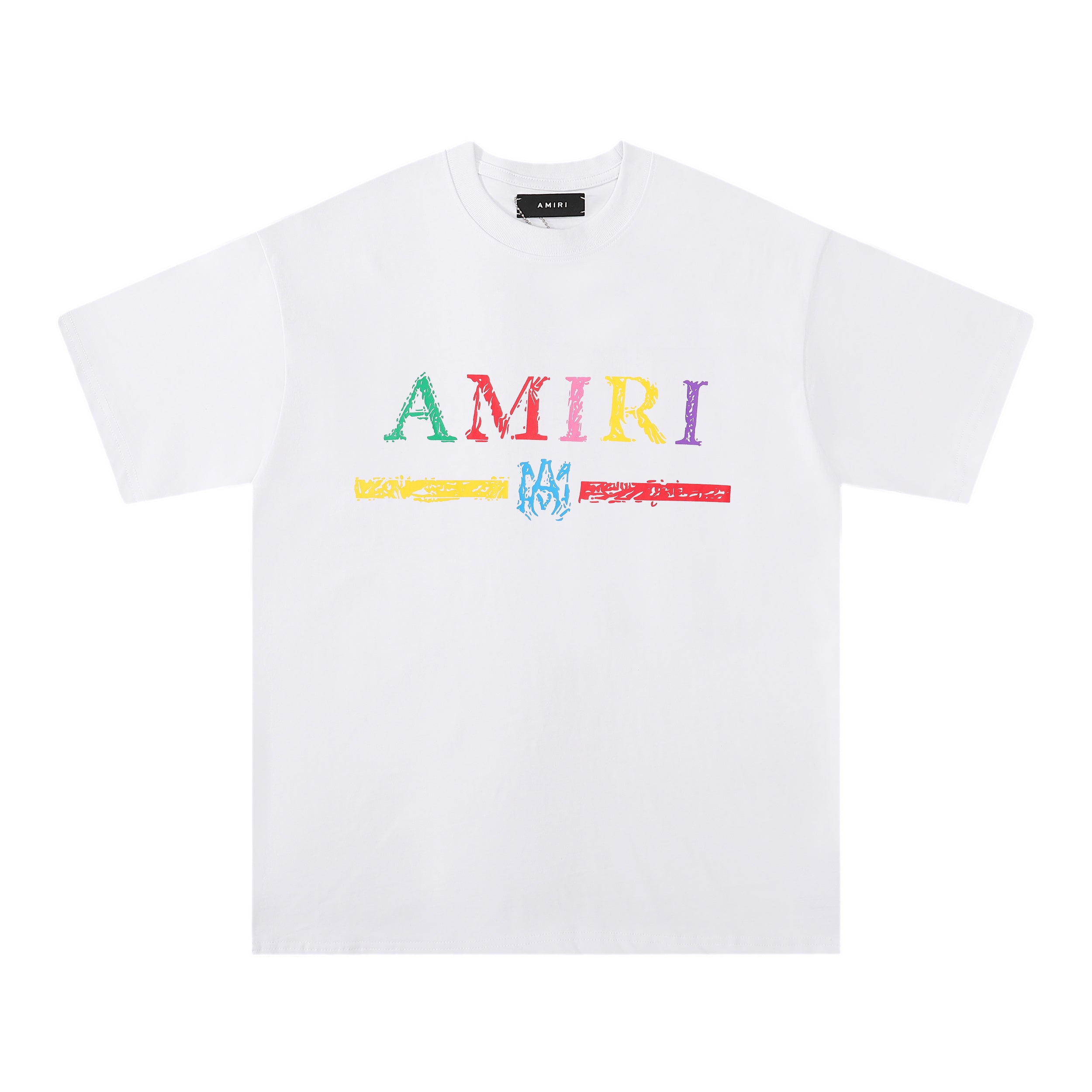 Amiri White Multicolor Logo T-Shirt
