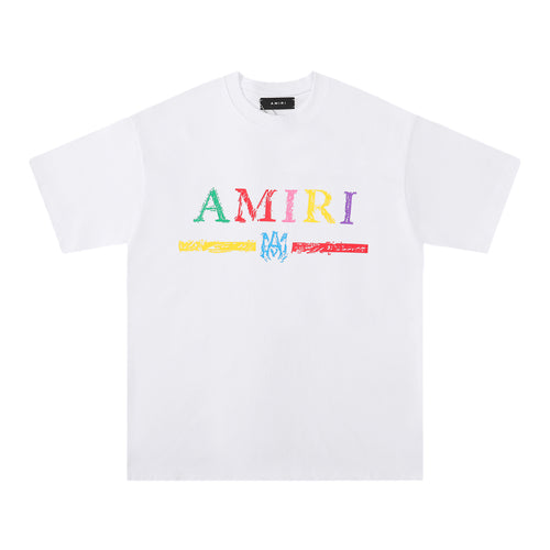 Amiri White Multicolor Logo T-Shirt