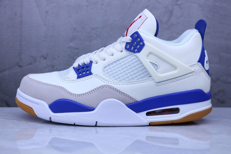 Air Jordan 4 Retro White, Blue and Yellow