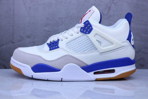 Air Jordan 4 Retro White, Blue and Yellow
