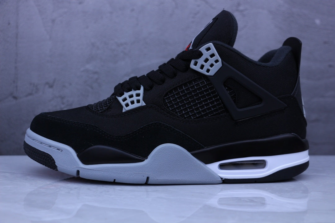 Air Jordan 4 Retro Black Canvas