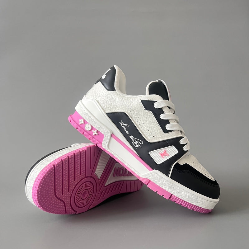 Louis Vuitton LV Trainer Black, White and Pink