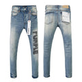 Purple Brand Dark Wash Vertical Logo Jeans