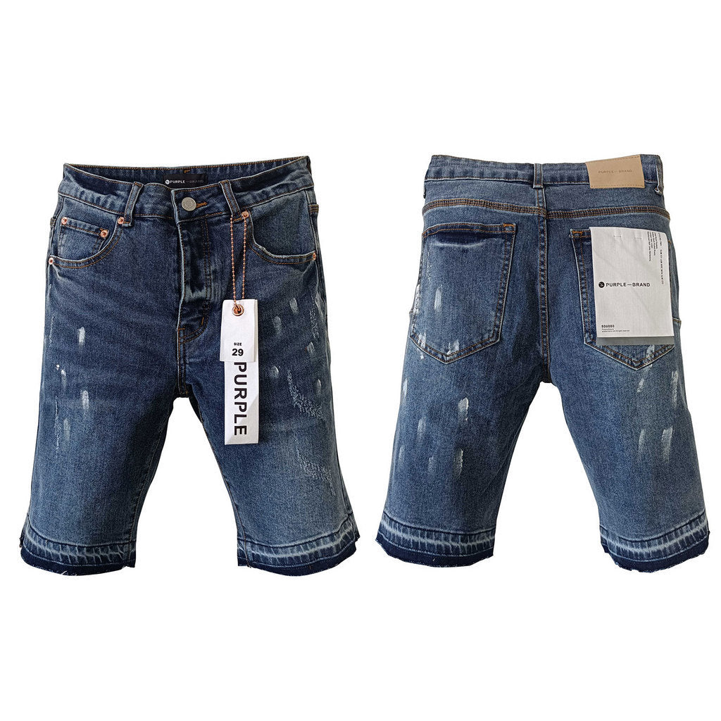 Purple Brand Medium Wash Classic Denim Shorts