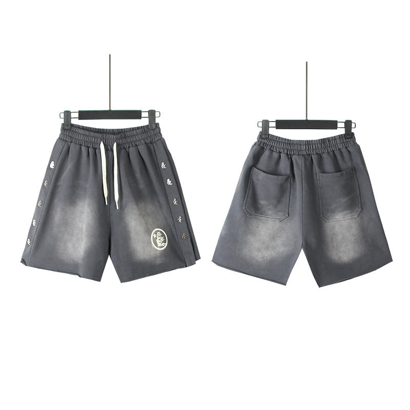 Hellstar Charcoal Tonal Logo Shorts