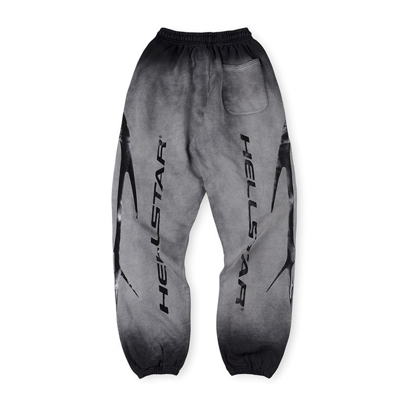 Hellstar Grey Black Gradient Sweatpants