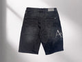 Amiri Black Washed Denim Shorts
