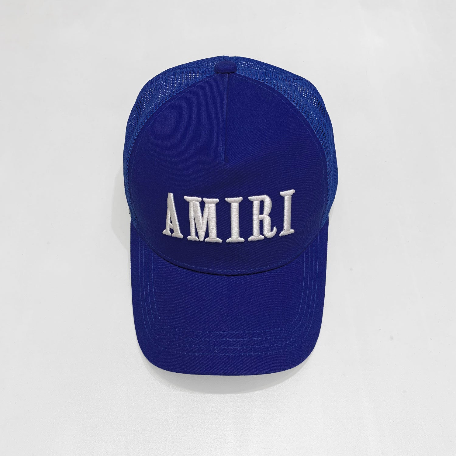 Amiri Blue Signature Trucker Hat