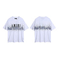 Amiri White Front and Back Gradient T-Shirt