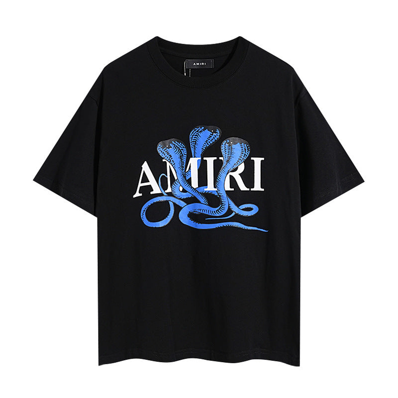 Amiri Black Snake Logo T-Shirt