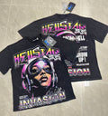 Hellstar Black Purple Invasion Graphic T-Shirt