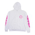 Chrome Hearts White Pink Horseshoe Hoodie
