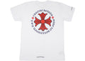 Chrome Hearts White Red Hollywood Cross T-Shirt