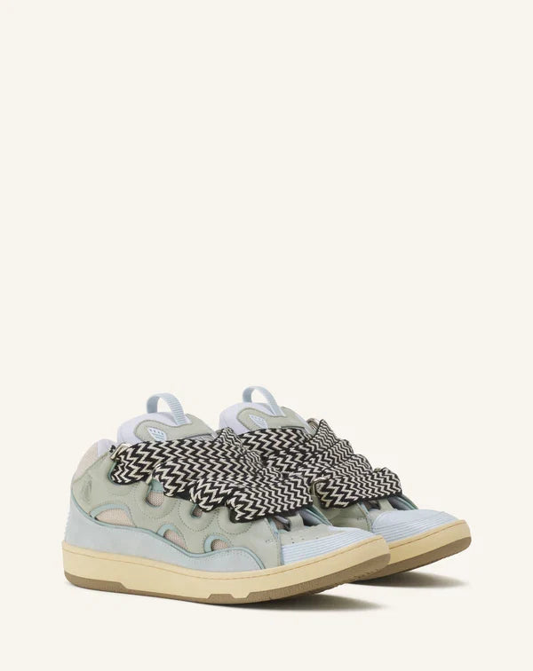 Lanvin Curb Sneakers Light Blue and White