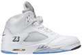 Air Jordan 5 Retro White and Blue