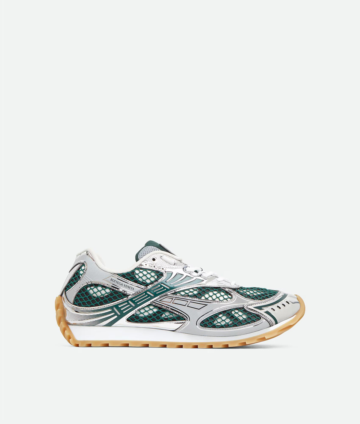 Bottega Veneta Orbit Sneaker Green and White