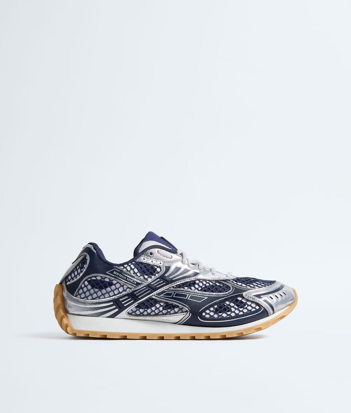 Bottega Veneta Orbit Sneaker Abyss and Silver