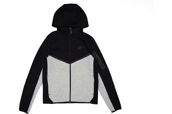 Nike Tech Fleece Windrunner Hoodie - Black and Dark Gray
