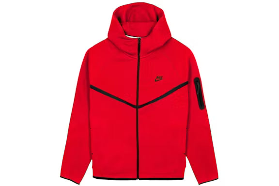 Nike Tech Fleece Hoodie Red