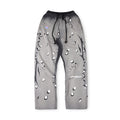 Hellstar Grey Crystal Logo Sweatpants